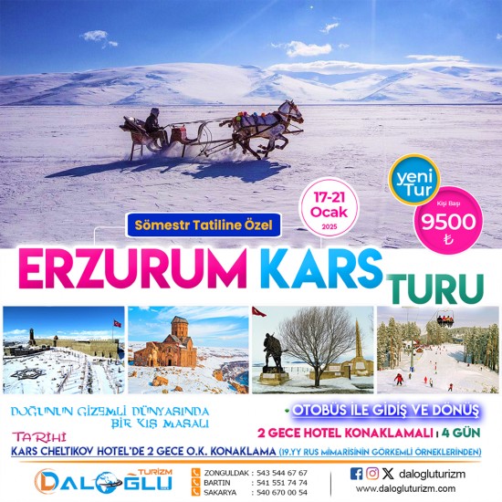 ERZURUM KARS TURU (SÖMESTR_TATİLİNE_ÖZEL)